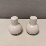 Bing and Grondahl (B&G) Salt and Pepper set No 531/541 model Casablanca estimated 1950s Denmark.