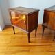 Paire de tables de chevet Italienne vintage 1950