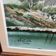 Original Italian painting Antonio Ponticelli oil on canvas landscape 140x82c