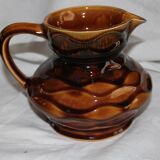 Sarreguemines pitcher in barbotine