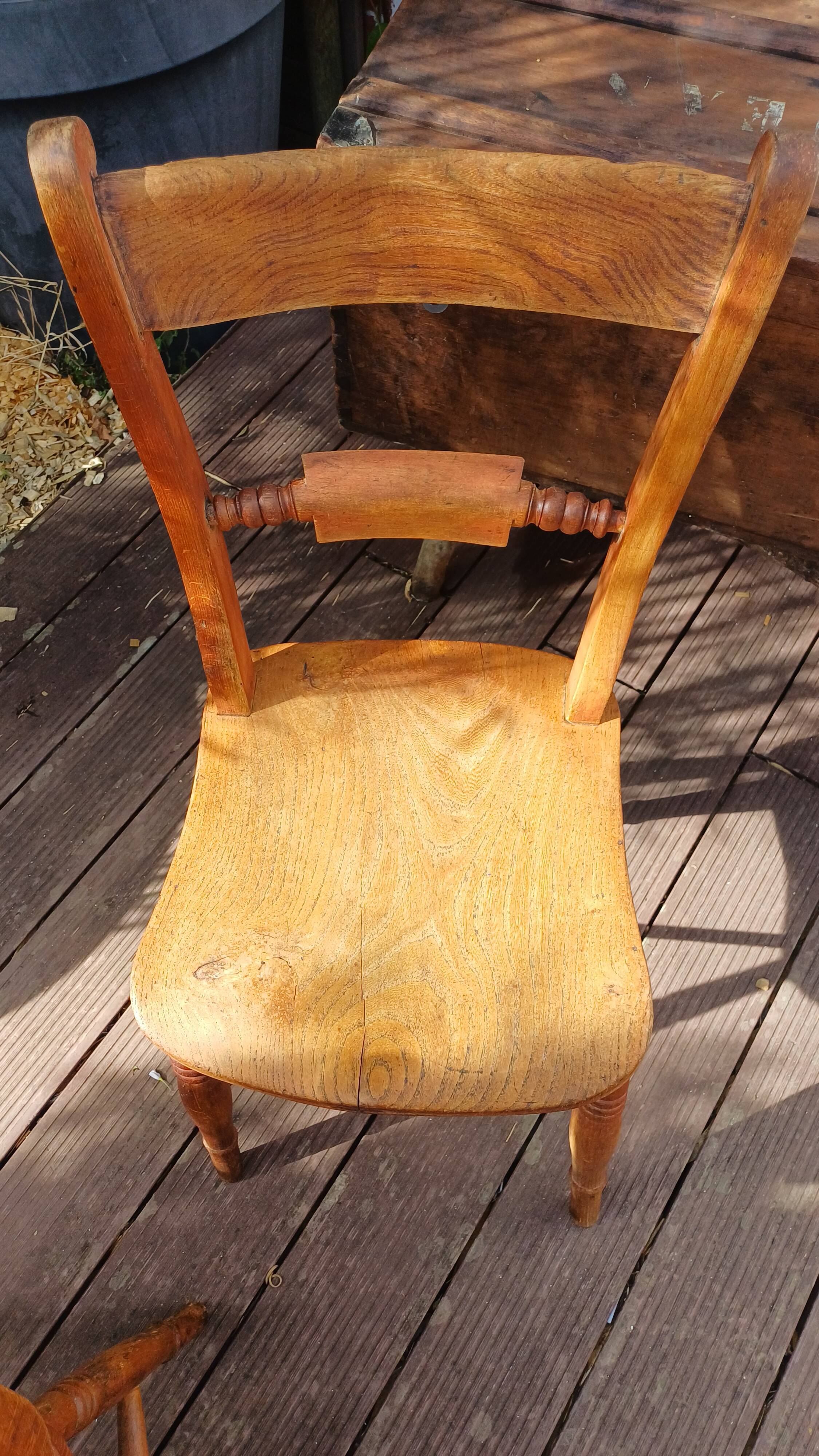 Chaises en bois anglaise circa 19ème