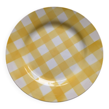 Assiette plate digoin sarreguemines modèle écossais