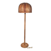 GB Solbackens Svarveri – placage de pin – lampe de sol – Suède – années 1970