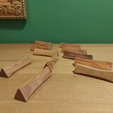 12 wooden knife doors