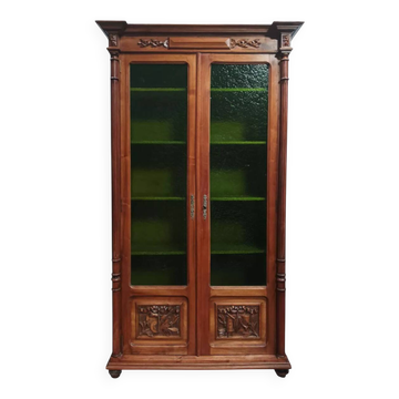 Louis XVI walnut library from the 19th century.