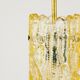 Vintage ceiling light by Carl Fagerlund for Orrefors - moulded golden glass, warm light, glass texture - 1960s - timeless design, gift idea.