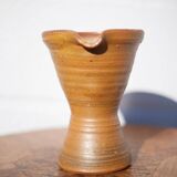 Vintage pitcher, vintage jug, pottery signed Paul Igom Bavil?, artisanal pottery, carafe, vase