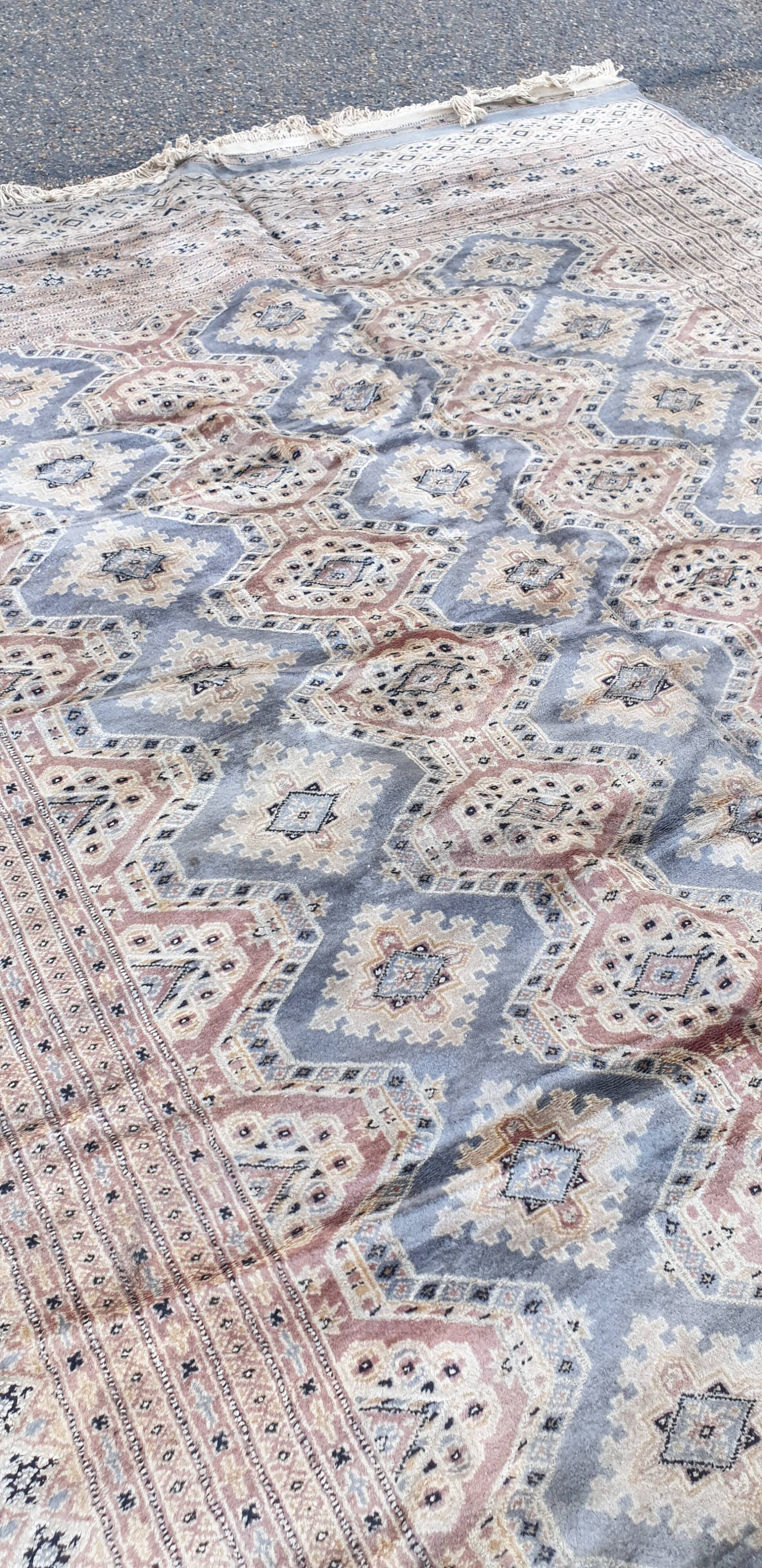 Oriental silk wool rug