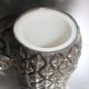 Vintage pineapple ice bucket in silver metal