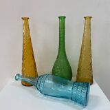 Empoli (Italy) carafe in blue glass from the 60s