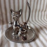 Chat vintage porte bagues