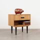 Table de chevet en chêne, design scandinave