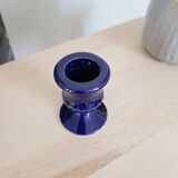 Small glazed porcelain candlestick