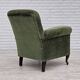 1950s, Danish highback relax armchair, furniture velour, beech wood.