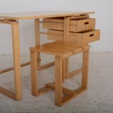 Desk and its stool dating from the 70s.