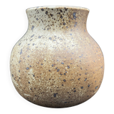 Pyrite stoneware ball vase