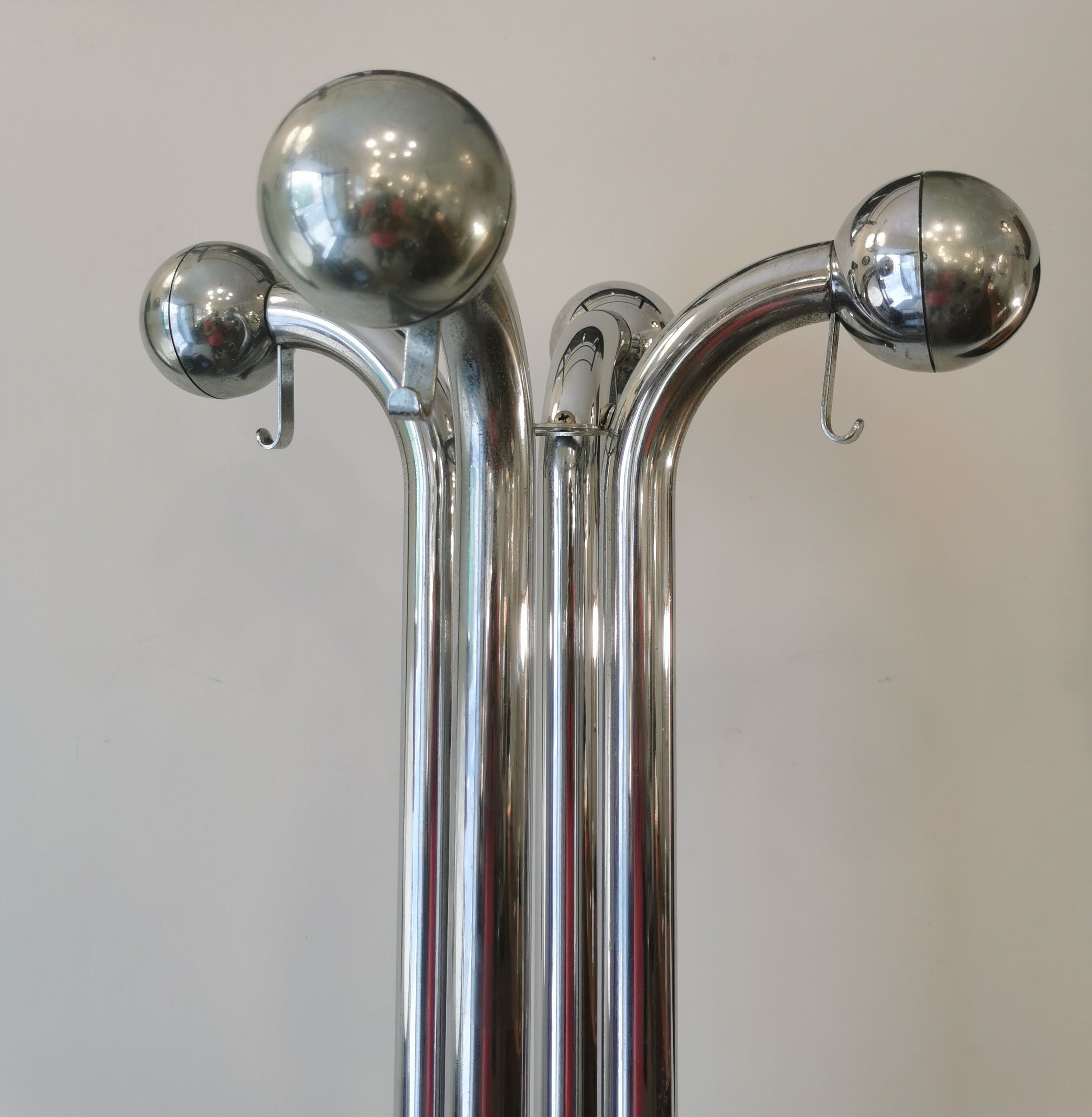 Italian vintage coat rack and umbrella holder Space Age 70s