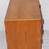 Small vintage Scandinavian pine chest of drawers
