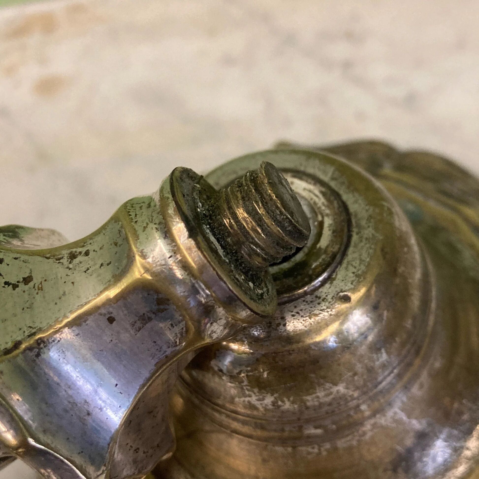 Pair of silver-plated bronze candlesticks from the 18th century. | Candle holders | Candelabrum