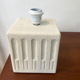 White stone lamp base