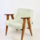 Fauteuil vintage Chierowski 366, années 1970, vert clair