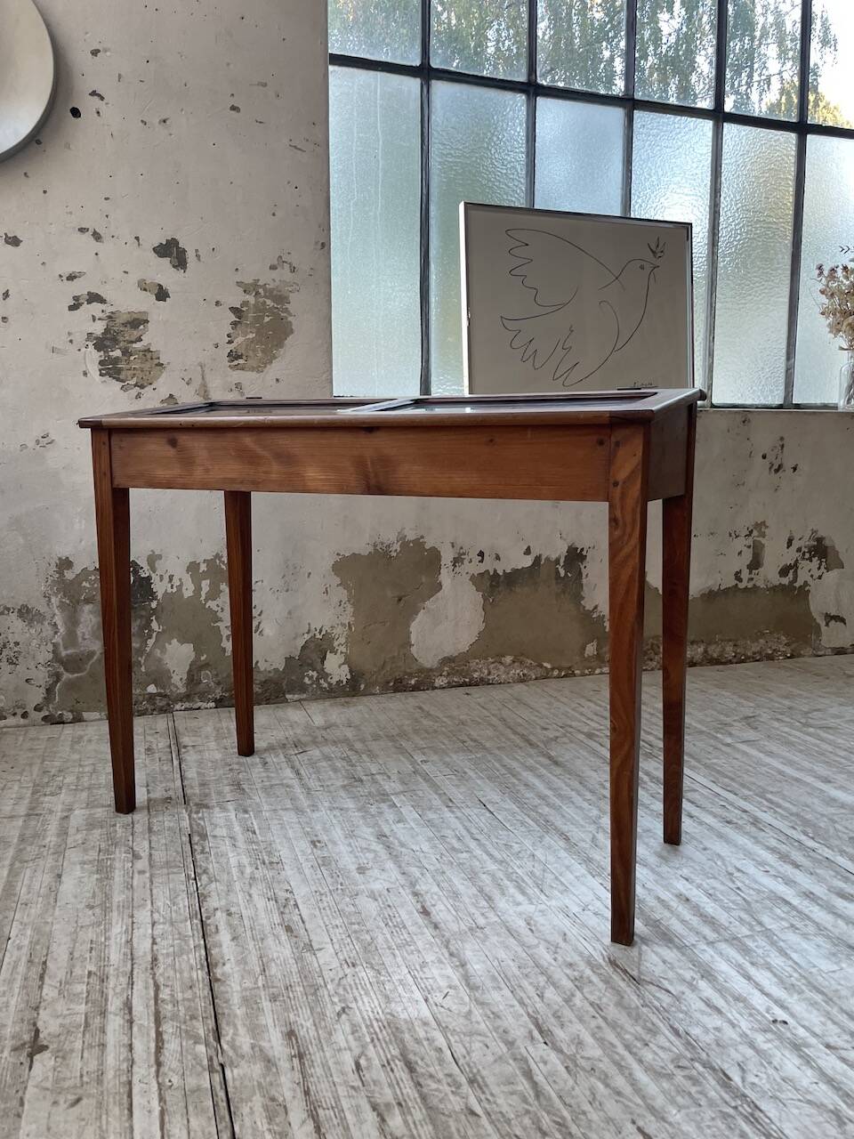 50s display cabinet side table