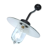Wall lamp COL de Cygne in cast steel, fully restored 1920 1930