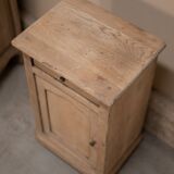 Antique oak bedside table