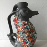 Zoomorphic ceramic pitcher vase, 60s