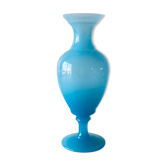 Blue opaline vase