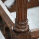 Elegant antique oak side table in Gothic style from the mid-19th century