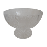 Vintage crystal molded deco rvintage crystal cup
