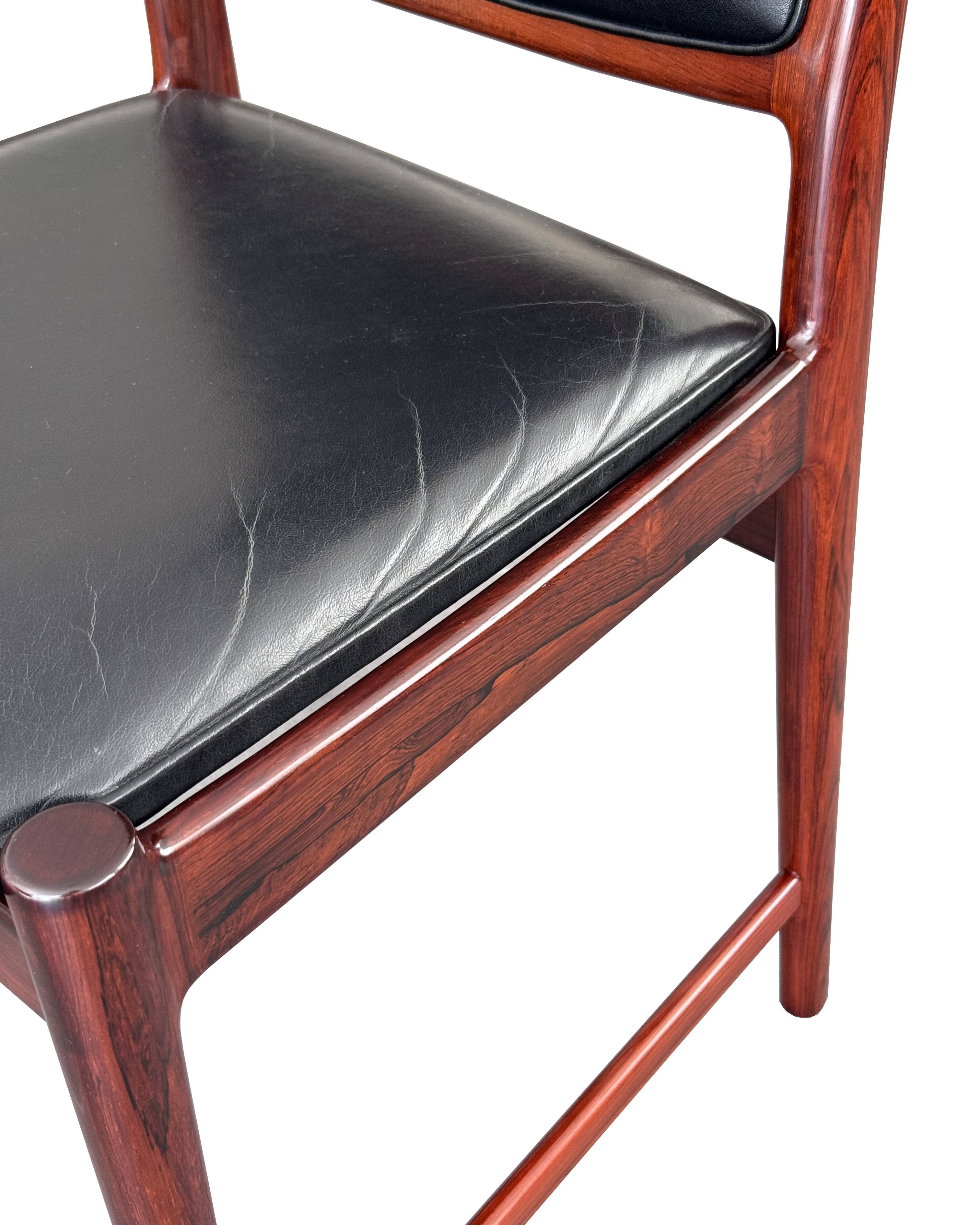 Torbjørn Afdal model "darby" rosewood dinning chairs