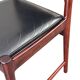 Torbjørn Afdal model "darby" rosewood dinning chairs