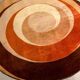 Vintage Bauhaus round rug