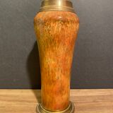 Porcelain vase signed Sèvres on bronze frame