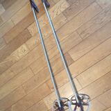 Pair of vintage ski poles L=129cm