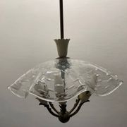 Suspension en verre de Murano des années 1950
