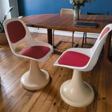 70s tulip leg chairs
