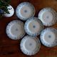 Set of 6 plates iron earth H Boulenger Choisy-le-Roi