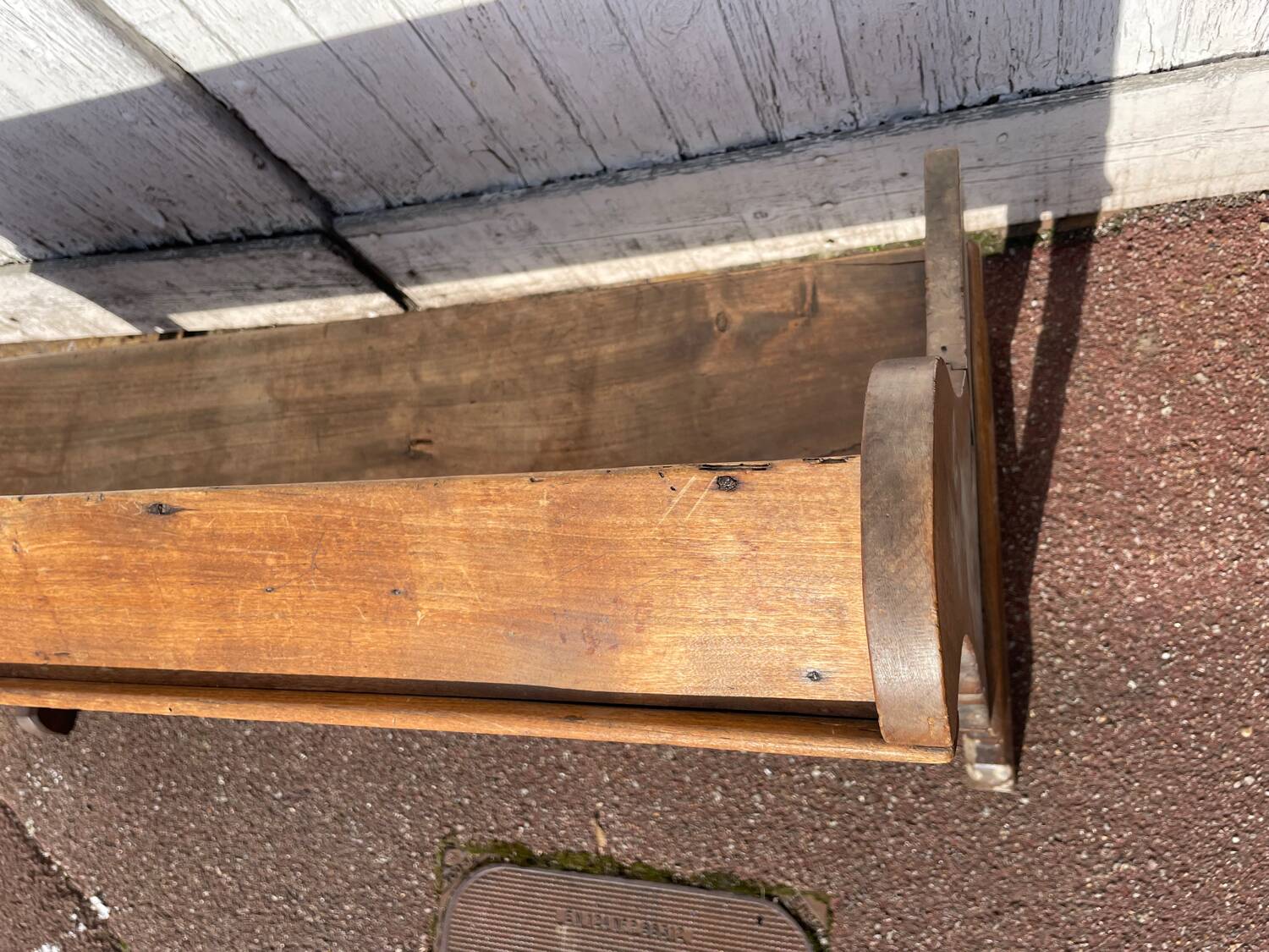 Oak church pew