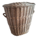 Very large vintage rattan basket, retro wicker decoration
