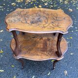 19th century solid wood serving cart