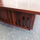 Table basse XL design vintage en bois exotique