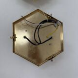 Set of 2 hexagonal wall lamps by Sothis, Italy 1980s