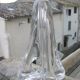 Pied de lampe en cristal de Daum