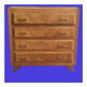Vintage chest of drawers with compass legs - 4 drawers - 1960