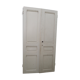 Pair of old beautiful white patina separation doors