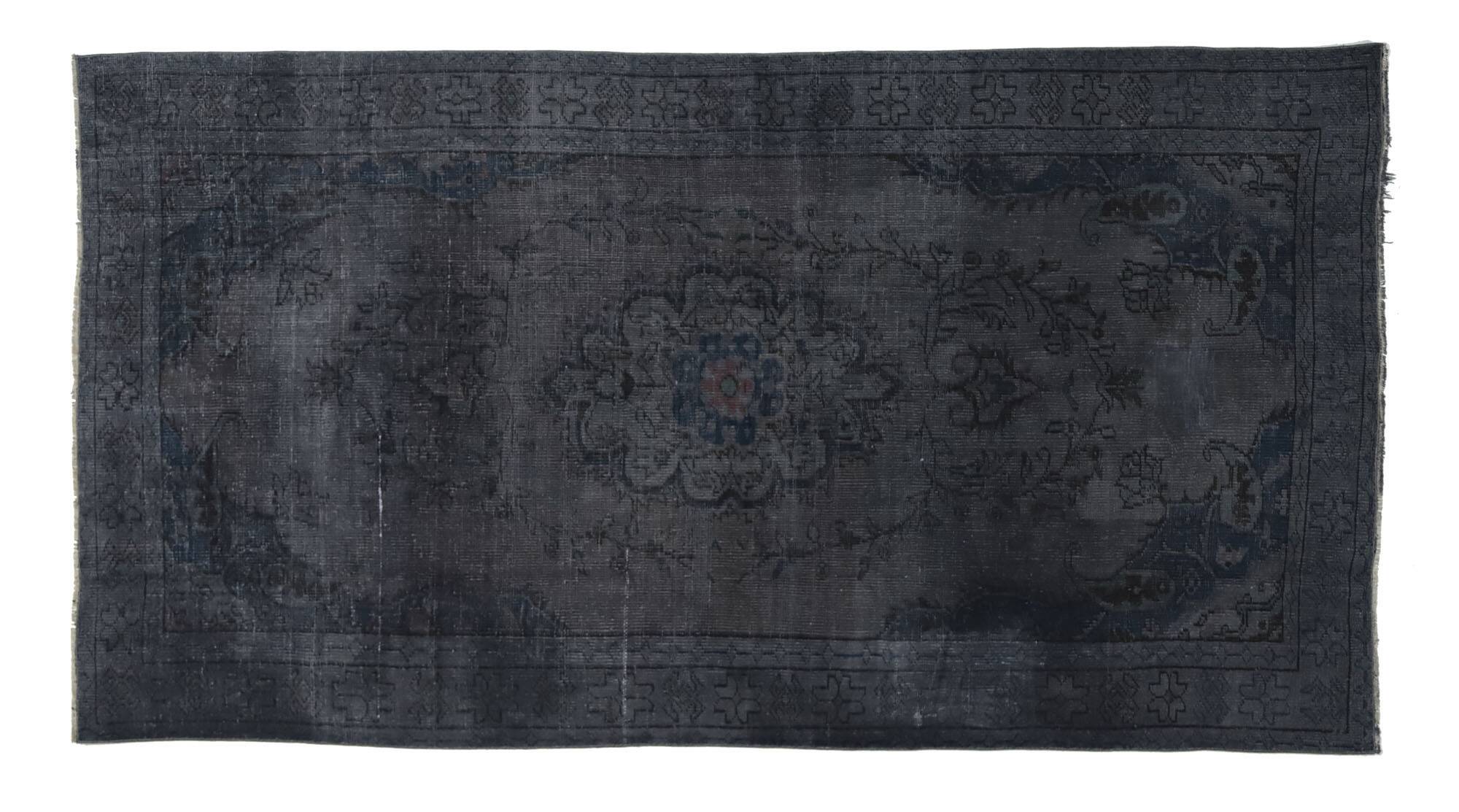 ONE-OF-A-KIND TURKISH HANDWOVEN VINTAGE RUG - RUSTIC VINTAGE CHARM 260X 142