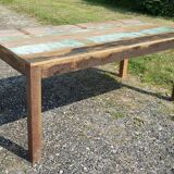Teak table with 6 chairs